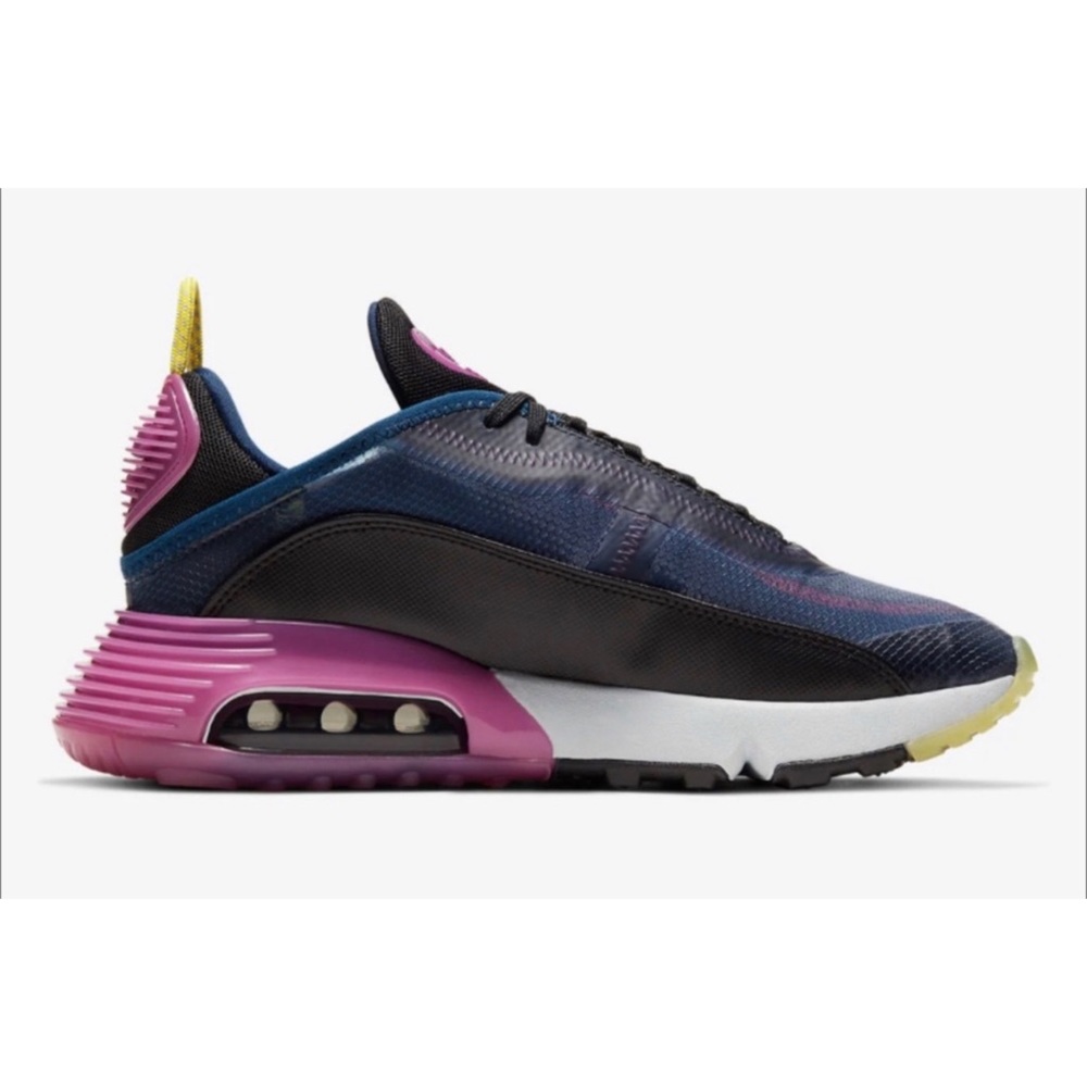 NIKE AIR MAX 2090 CK2612-400 Navy Magenta Running Sneaker Size 7 - Picture 2 of 11